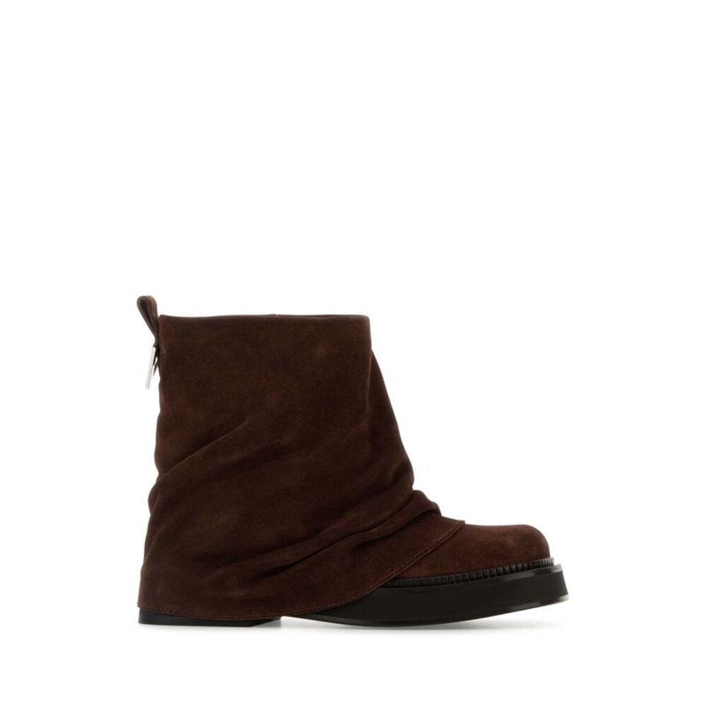 The Attico Women Brown Suede Mini Robin Ankle Boots - Picture 1 of 2